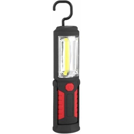 Lampe torche rechargeable USB LED 500Lm – Base magnétique 180° – Éclairage non-éblouissant – Pour ateliers et camping