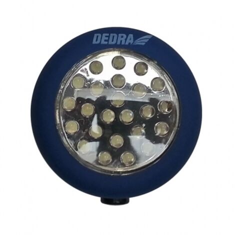 Lampe torche ronde à 24 LED avec piles - DEDL1000