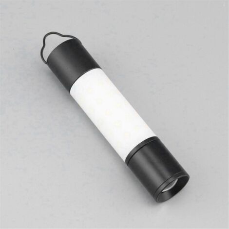 Lampe torche télescopique LED pour le camping en extérieur avec écrous pour trépied, C--