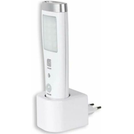 Lampe Torche Urgence Détecteur Nuit Batterie NiMH 3.7V 250MAH Blanc Portable