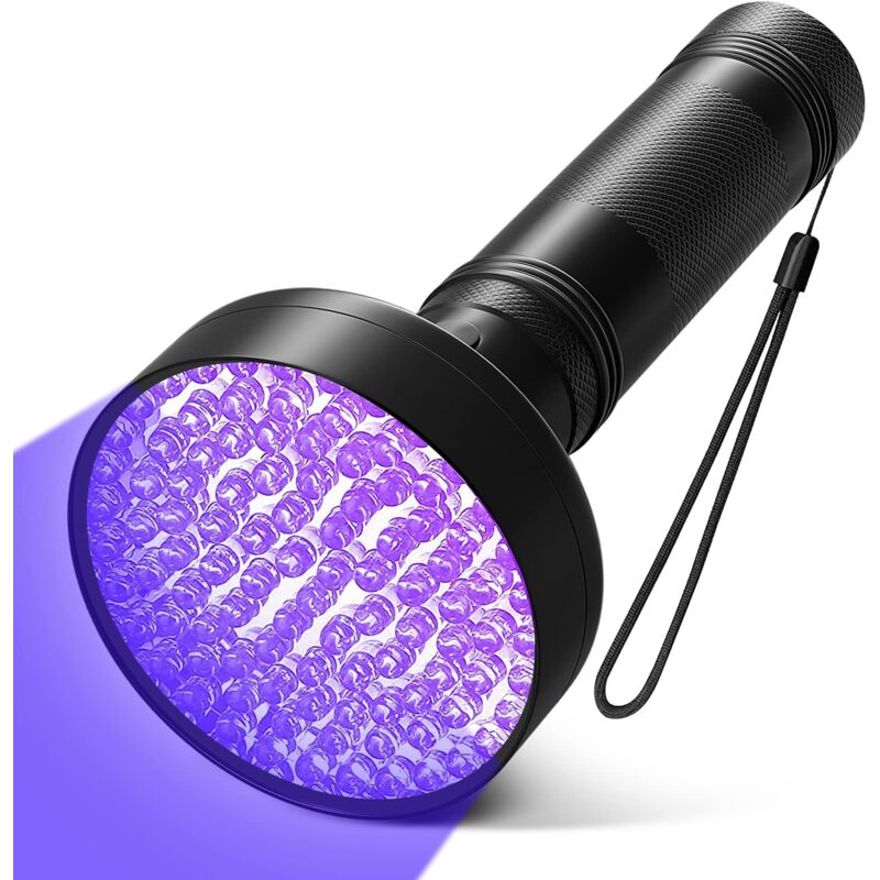 ZVD - Lampe Torche uv avec 100pcs led - Détecteur de Lumières Fluorescentes, Urine d'Animaux, Taches de Tapis, Punaises de Lit