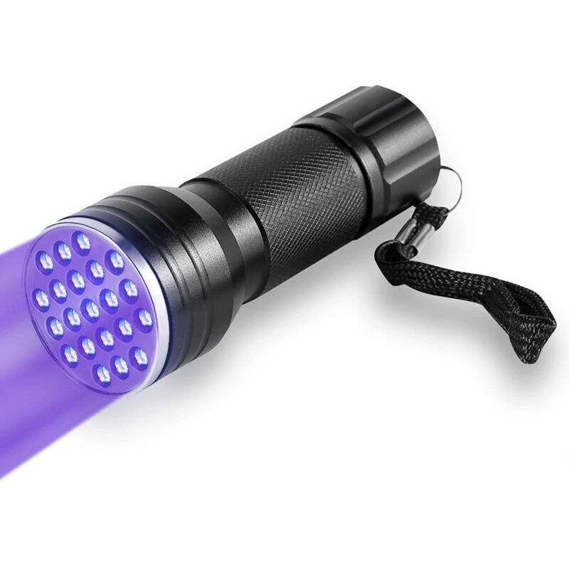 Lampe Torche UV, Lampe De Poche Ultraviolette UV 395nm LED pour détecteur d'urine pour animaux de compagnie, Trouver des taches