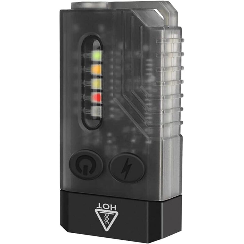 Lampe torche V10 EDC, éclairage fluorescent haute intensité, 3 modes, rechargeable, 1 000 lm, IPX4, multicolore, haute luminosité, étanche, extrémité