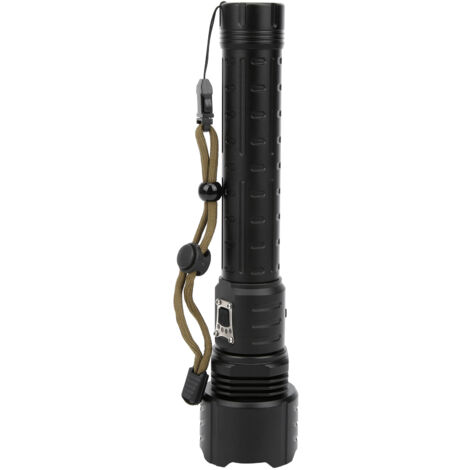 Lampe Torche XHP90 Zoomable Haute Puissance avec Affichage LED pour Extérieur