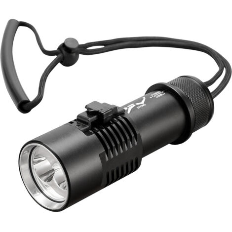 Lampe torche,Mini lampe de poche de plongée P70 LED lampe de poche de plongée extérieure 80m en alliage d'aluminium lampe de poche à lumière forte