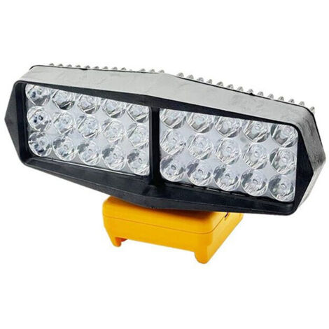 Lampe travail 30 LED torche projecteur avec power bank lithium-ion USB Type-C protection basse tension