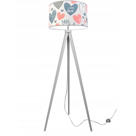 LAMPE TRÉPIED LOFT ABAT-JOUR ENFANT MOTIF LED