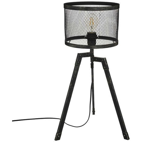 Lampe trépied métal noir Noah Atmosphera