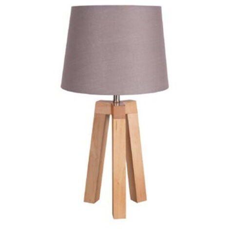 Lampe Trépied Stockholm Abat Jour Gris