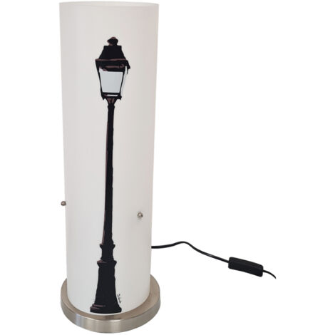 Lampe tube bi-matière Réverbère 50 cm