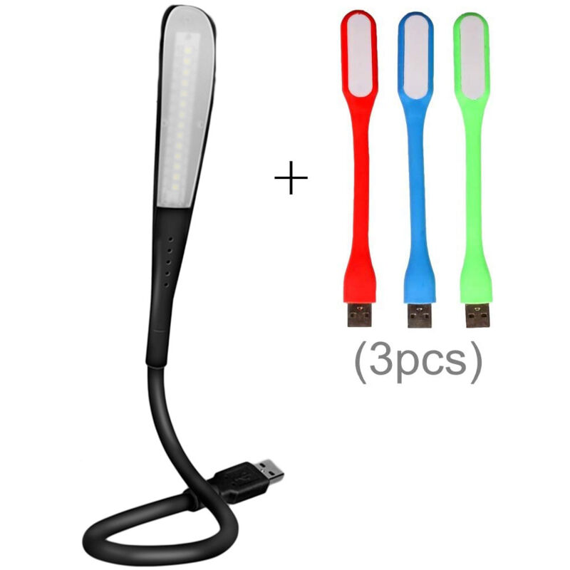 Lampe USB LED Tactile à Intensité Variable - Flexible pour Ordinateur Portable avec 3 Niveaux de Luminosité