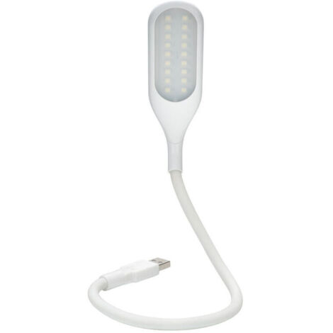 Lampe USB Réglable avec 18 LED, 3 Niveaux de Luminosité, Col de Cygne Flexible et Interrupteur Tactile pour Ordinateur Portable ou Clavier
