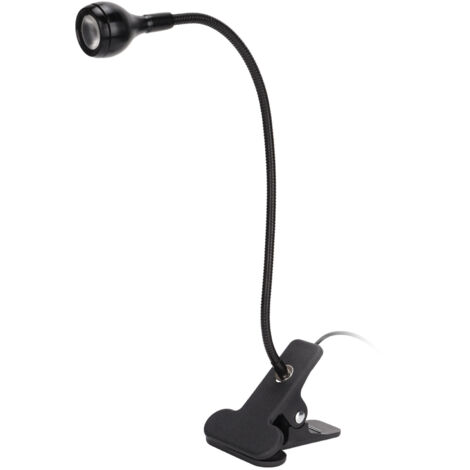 Lampe UV 3W à Col de Cygne avec Pince, Alliage d'Aluminium Réglable, Commutateur à Clip, Lumière LED Ultraviolet pour Collage
