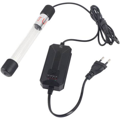 Lampe UV Portable pour Aquarium et Maison avec Minuterie – Verre et Plastique – 340 g