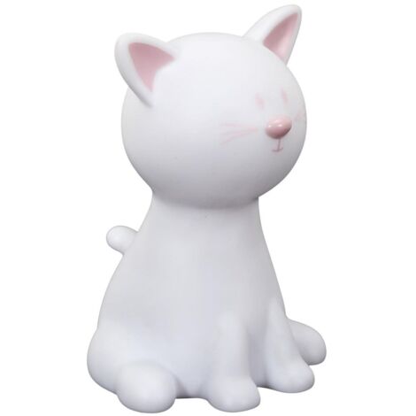Lampe-veilleuse chat pour enfant avec lumière multicolore changeante