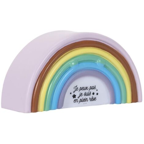 Lampe-veilleuse en forme d'arc en ciel pour enfant