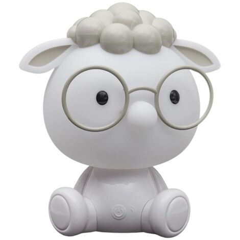 Lampe-veilleuse en forme de mouton a pour enfant avec 3 intensités de lumière blanche