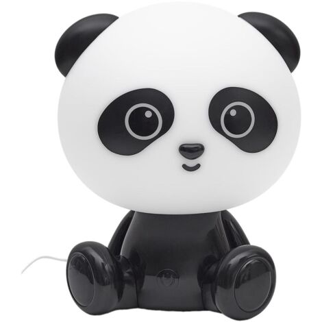 Lampe-veilleuse en forme de panda pour enfant avec 3 intensités de lumière blanche