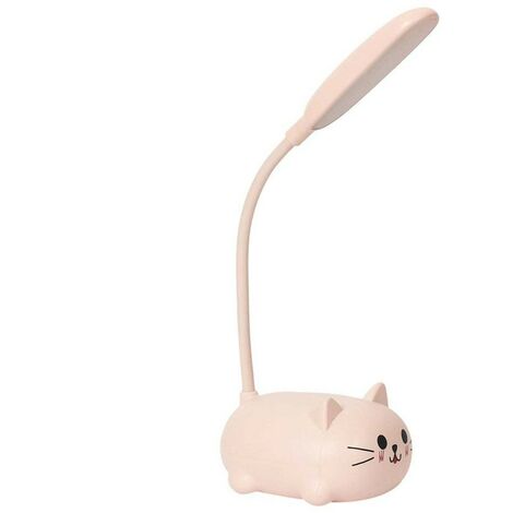 Lampe veilleuse LED chat rose