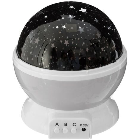 Lampe veilleuse projecteur gris