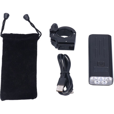 Lampe vélo puissante SW705 avec 5 LEDs, rechargeable par USB, pour cyclisme urbain, route et VTT, adaptée à tous.