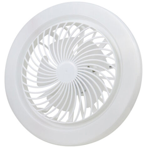Lampe ventilateur E27 silencieuse, plafonnier pour bureau ou salle à manger, lumière blanche