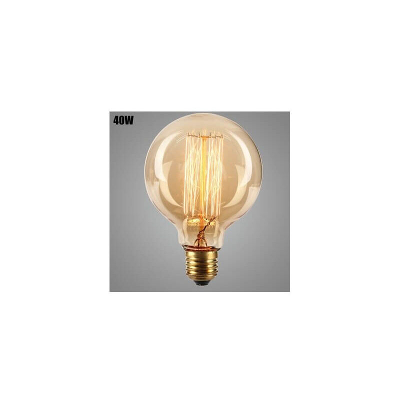 Ampoule vintage incandescente 40W E27 G95 bulb Edison