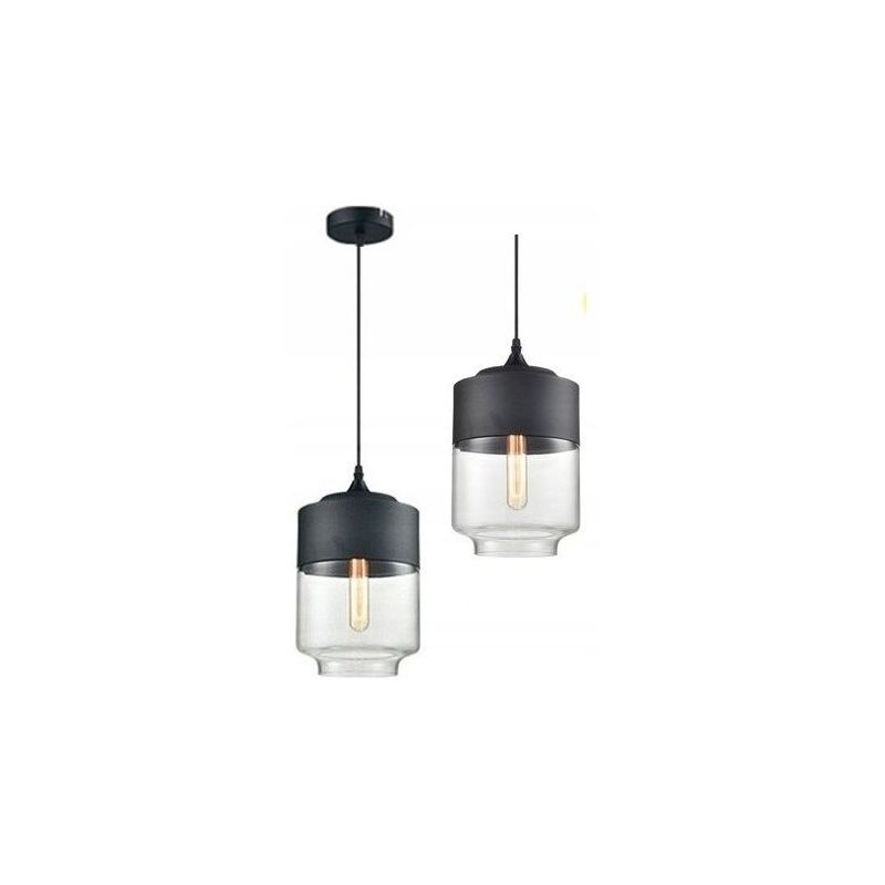 Lampe Suspendue App020-1cp Zenit C Noir 18x25 Cm E27