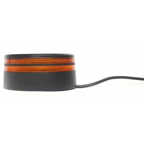 Lampeggiante a 50 LED 12-24V 25W con doppia luminosità base piana