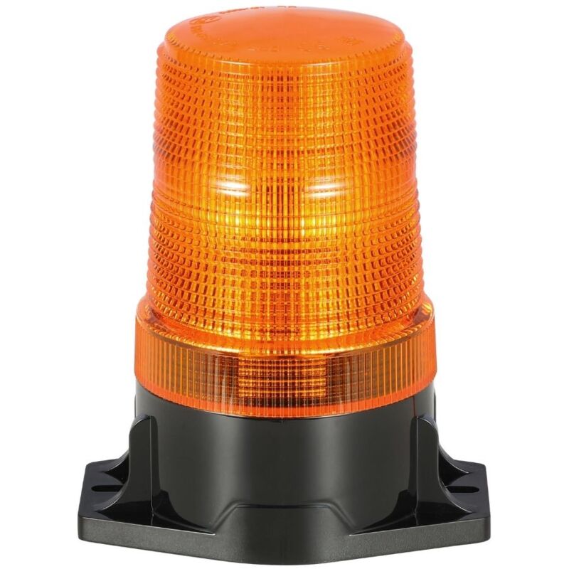 Lampeggiante LED base piana 10-110V DC