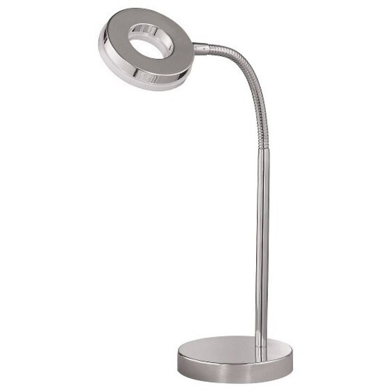 Reality Leuchten - Lampe design, Lampe de bureau flexible Rennes Chrome en Metal, trio Reality Leuchten - Lampe design, Lampe de bureau flexible Rennes Chrome en Metal, trio