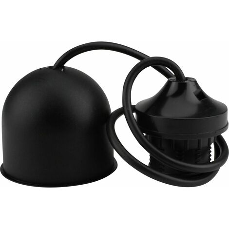 Lampen-Pendel mit Fassung E 27, schwarz Fassungen