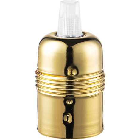 Lampenfassung E27 Vintage Solid, Lampenhalter Edison Schraube E27 Glühbirne Lampe, Lampenhalterung aus Kunststoff in schwarz, ENEC-zertifiziert, geeignet für Pendellampe, Wandlampe und Tischlampe