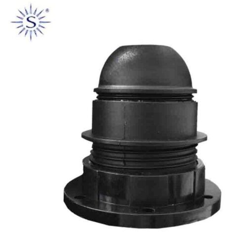 Lampenfassung mit Halbgewinde E27 Schwarz Solera 6829CTN