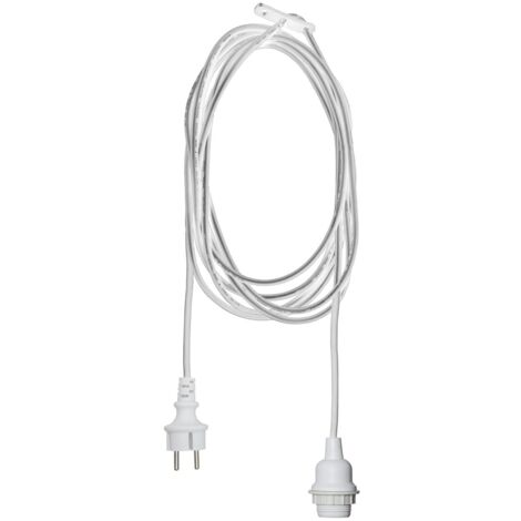 Lampenfassung ,Ute mit E27-Fassung, weiß, 2,5m, outdoor