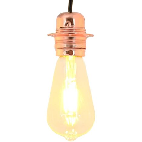 Lampenfassungen 2 Stk. Rosegold E27 vidaXL