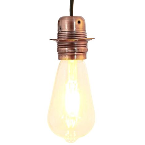 Lampenfassungen 2 Stk. Rot-Bronze E27 vidaXL737045