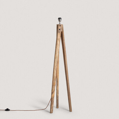 Lampenfuß für Stehleuchte Holz Kumar ILUZZIA Natürlich