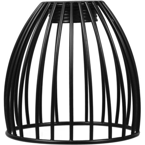 Lampenschirm aus Metallkäfig für Pendelleuchte, 8 x 8 x 8 cm, Lampenschirm aus Schmiedeeisen für Innenlampen, dekoratives Beleuchtungsaccessoire, Industriestil
