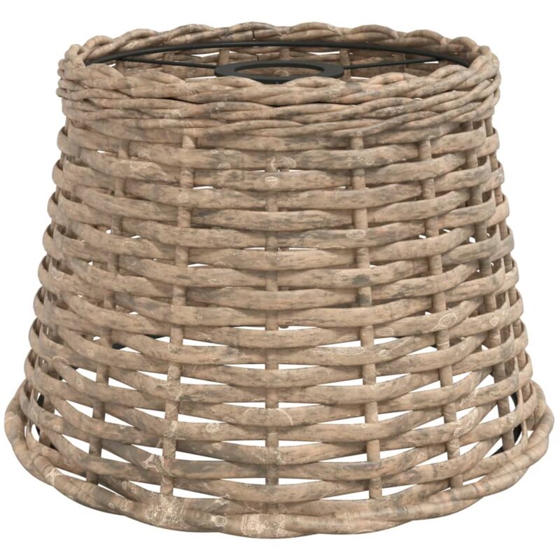Vidaxl Deckenleuchte Lampenschirm Braun Ø25x17 Cm Rattan