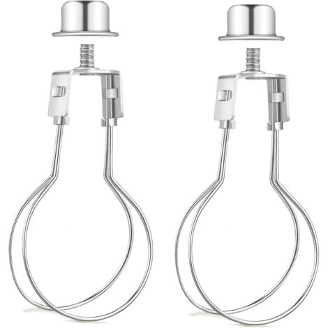 Lampenschirm-Glühbirnen-Clip-Adapter, 2er-Pack. Clip-aufsteckbarer Lampenschirmadapter zur Befestigung des Lampenschirms.