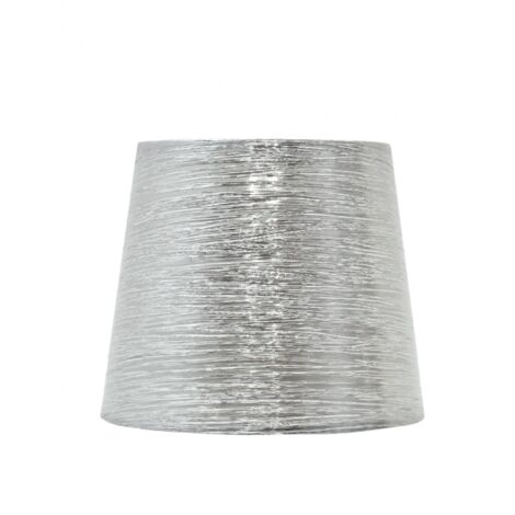 FABRILAMP Lampenschirm nova e27 20dx10dx16h silber glänzend Stoff