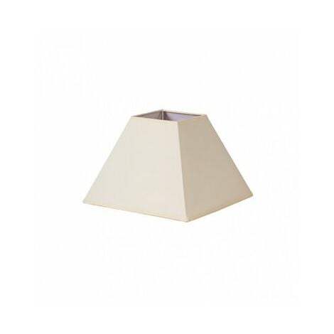 FABRILAMP Lampenschirm Piramide Mezzo E27 beige 35dx15dx25h Popelin-Stoff