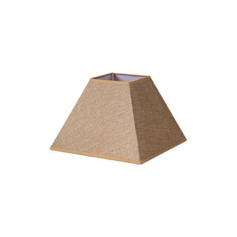 Lampenschirm Pyramide divos e27 braun 30dx13dx22h   saco-yute