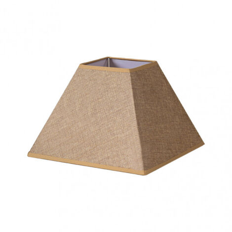 Lampenschirm Pyramide divos e27 braun 40dx18dx28h   saco-yute