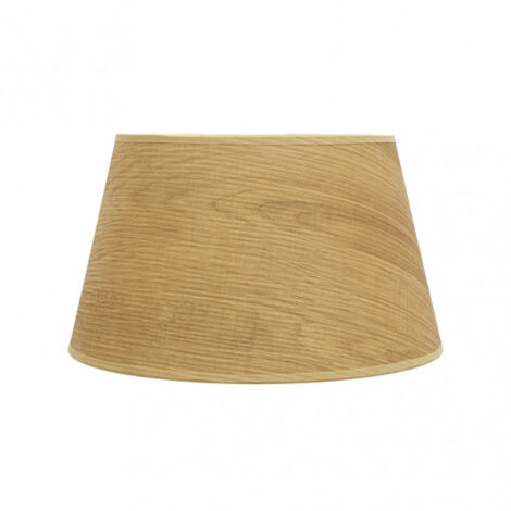 Lampenschirm salma e27 licht holz 40dx30dx25h konisch offen konisch