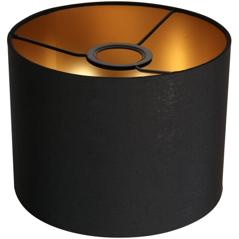 Lampenschirm - Shade - schwarz - leinen - ø 20cm - - Steinhauer