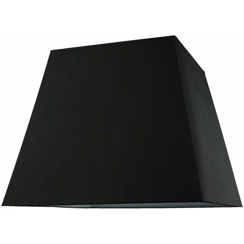 Lichterlebnisse - Lampenschirm Stoff Schwarz groß 60 cm eckig Pyramide für Stehlampe Pendelleuchte - Schwarz