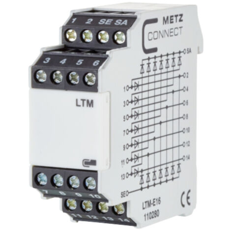 Lampentest-Modul 250, 250 V/AC, V/DC (max)  Metz Connect LTM-E16  1 St.