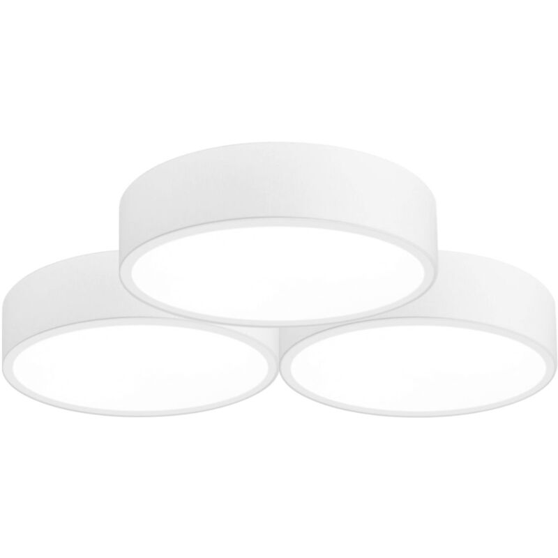 Toolight - plafonnier APP879-C tripler blanche 40CM 6-POINTS de lumière E27 49X46X8CM